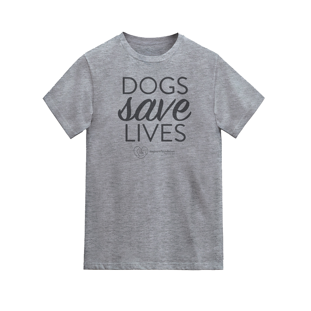 Dogs Save Lives T Shirt - Unite Service Dogs with Veterans