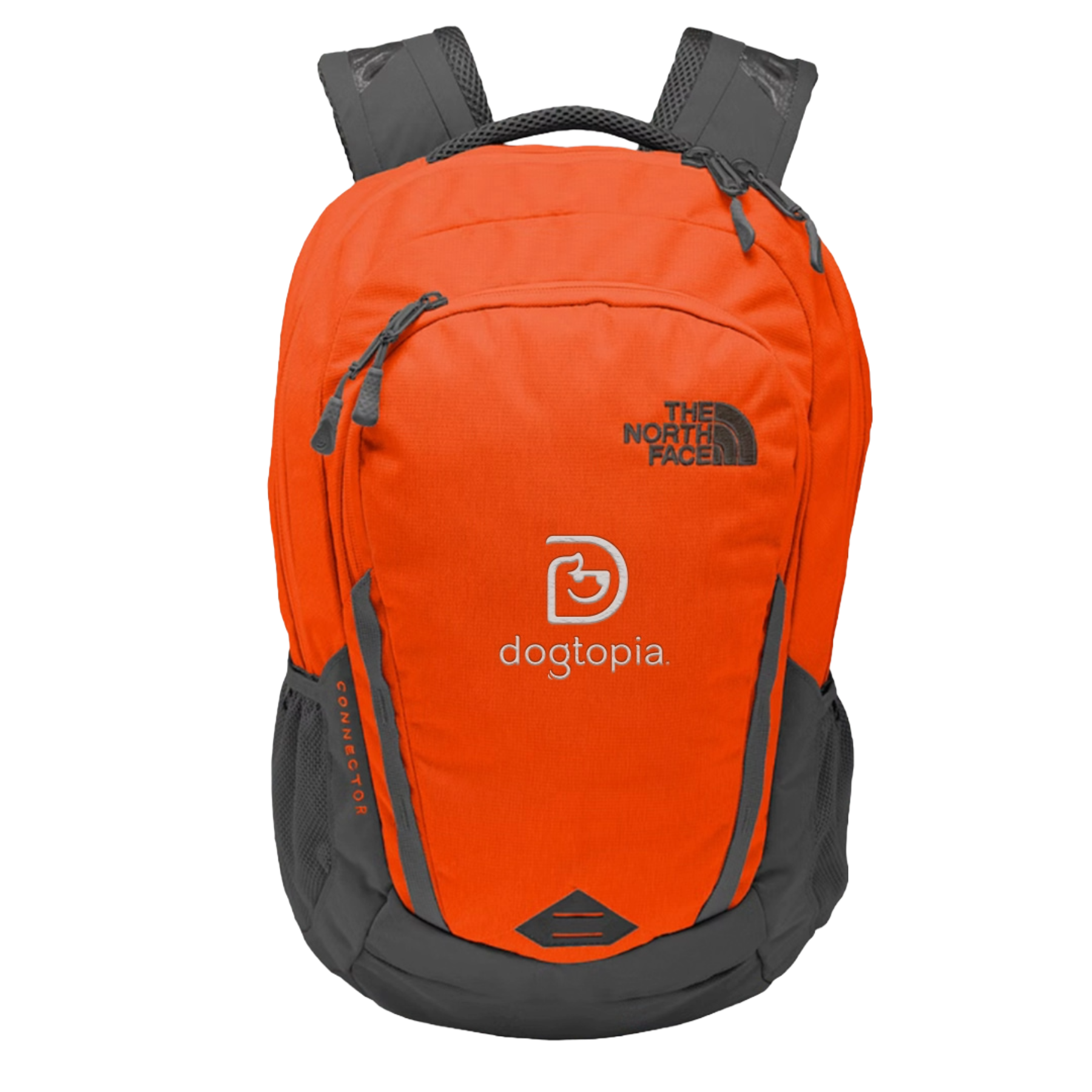 The North Face NF0A3KX8 Connector Backpack, Tibetan Orange/ Asphalt Grey / OSFA