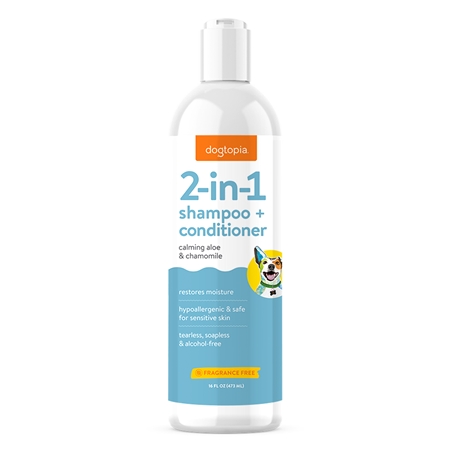 2 in 1 Shampoo & Conditioner, Tearless, Fragrance Free, 16oz