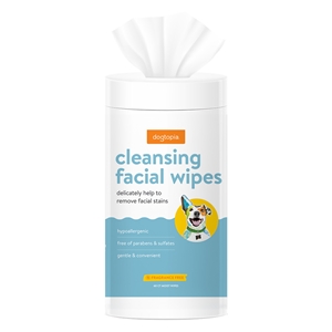 Cleansing Facial Wipes for Tear Stains Fragrance Free 5" x 6" 60ct