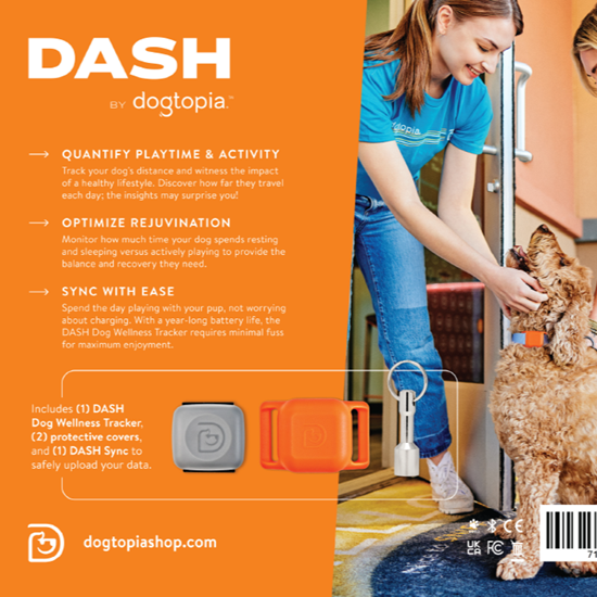 DASH Wellness Activity Monitor | Dog Activity Tracker | Dog Health Tracker | Dog Fitness Tracker - SUPAT00DT