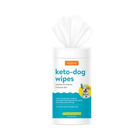 Keto Dog Wipes 5"x6" Cucumber Melon 60ct